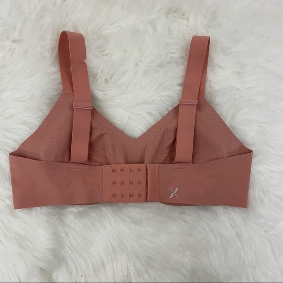 Knix Padded V-Neck Bra with Wide Straps, Size 2, in Color "Pink Ginger" - Picture 2 of 8